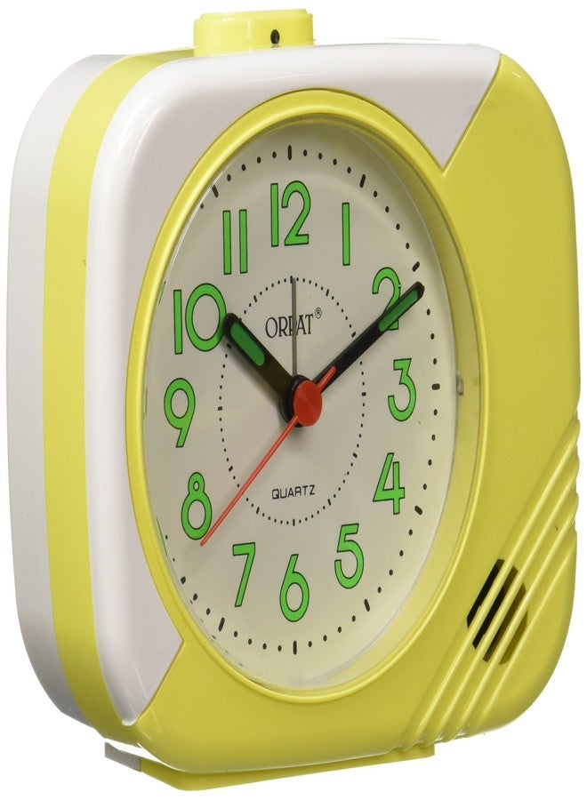 Orpat Beep Alarm Clock (Yellow, TBB-207) - Image 1